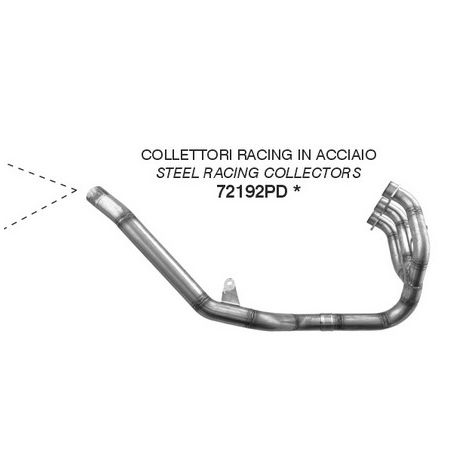 Collecteur racing d'échappement ARROW TRIUMPH 850 TIGER 900 TIGER