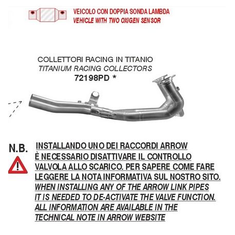 Collecteur racing d'Echappement ARROW BMW R1300GS RG 1300 GS ADVENTURE 2024-2025