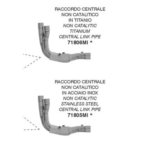 Raccord d'Echappement décatalysé ARROW APRILIA TUONO V4 RSV4 2025