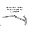 Collecteur racing d'Echappement ARROW FANTIC XEF 125 PERFORMANCE /COMPETITION 2025
