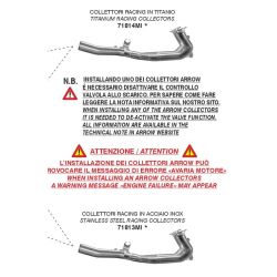 Collecteur racing d'Echappement ARROW BMW R1300R R1300RS 2025