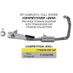 Ligne d'échappement compétition EVO ARROW APRILIA RS 660 2025-2026