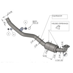 Collecteur racing LEOVINCE HONDA FORZA 750 2021-2025