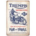 Plaque métal decorative Triumph Motorcycle