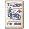 Plaque métal decorative Triumph Motorcycle 0