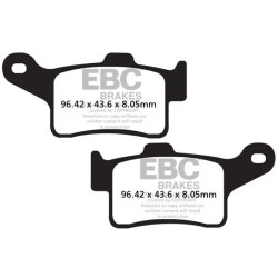 Plaquettes de frein EBC Brake organique FA631 Harley/CAN-AM