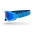 Masque moto cross UP DESIGN Dynamite CYAN écran miroir