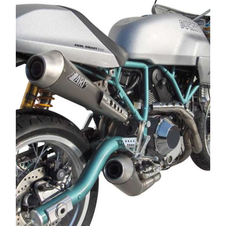 Ligne complète Double Echappement Zard Ducati Classic 1000 et Ducati Paul Smart 2005-2008