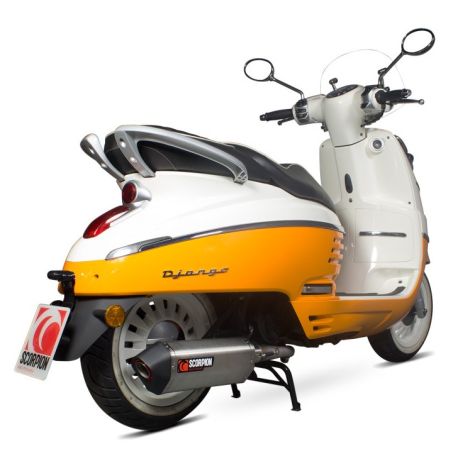 Ligne d'Echappement SCORPION SERKET PARALLEL PEUGEOT DJANGO 125 DJANGO 150 2017-2018