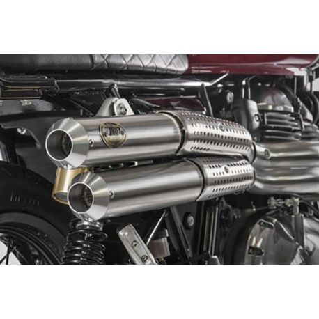 Ligne d'Echappement Zard AMERICAN FLAT TRACK ROYAL ENFIELD Continental GT 650 Interceptor 650 2019-2023