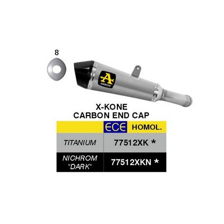 Echappement ARROW X-KONE KTM 990 RC-R 2026