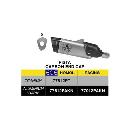 Echappement ARROW PISTA racing KTM 990 RC-R 2026