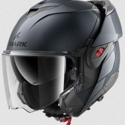 Casque modulable SHARK OXO BLANK GUN METAL