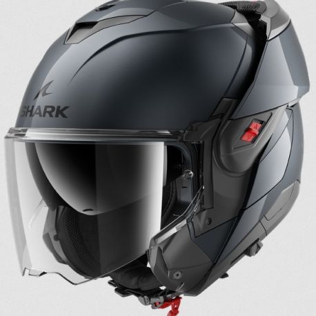 Casque modulable SHARK OXO BLANK GUN METAL