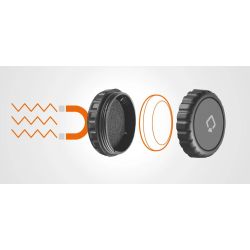 Option pour Tracker moto scooter OPTILINE Support magnétique compatible avec OptiTag et AirTag