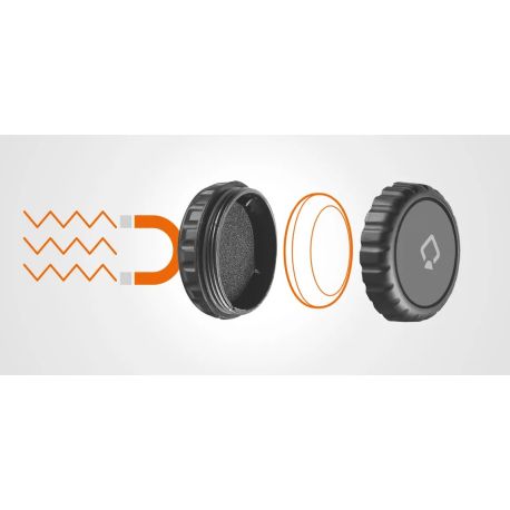 Option pour Tracker moto scooter OPTILINE Support magnétique compatible avec OptiTag et AirTag