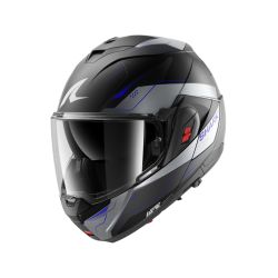 Casque modulable SHARK OXO MEKARIUM Mat Chrome