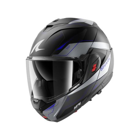 Casque modulable SHARK OXO MEKARIUM Mat Chrome