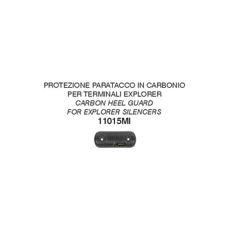 Pare-chaleur carbone ARROW EXPLORER KAWASAKI KLE 500