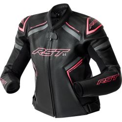Blouson Racing moto cuir femme RST S1 D3O