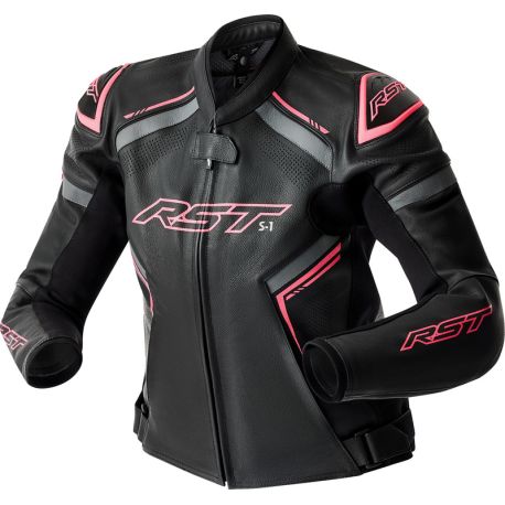 Blouson Racing moto cuir femme RST S1 D3O