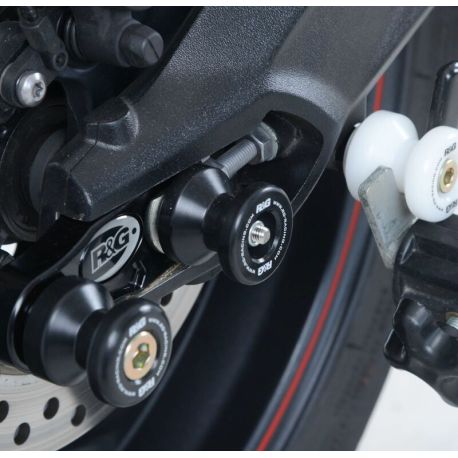 Protections de bras oscillant R&G RACING TRIUMPH 675 DAYTONA STREET TRIPLE 765 STREET TRIPLE 660 STREET TRIPLE