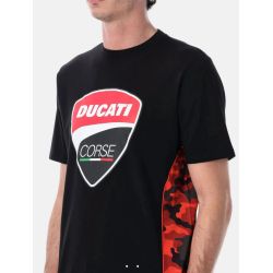Tee shirt Ducati Corse Black Camo inserts Officielle Moto GP