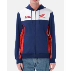 Sweat à capuche Zippé HRC Honda Racing Officiel Moto GP