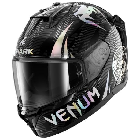 Casque moto SHARK D-SKWAL 3 DARK VENUM avec écran noir et stickers offert