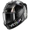 Casque moto SHARK D-SKWAL 3 DARK VENUM avec écran noir et stickers offert 2