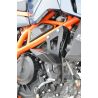 Kit patins de protection TOP BLOCK HUSQVARNA SVARTPILEN / VITPILEN 125 - 401 KTM 125 DUKE 390 DUKE 4