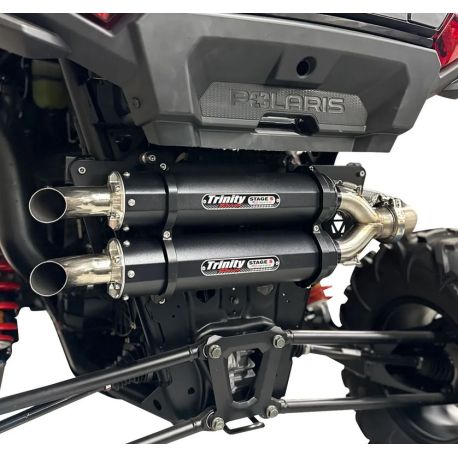 Echappement quad TRINITY RACING double POLARIS RZR XP 1000 XP4 1000 2024-2025