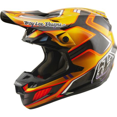 Casque cross TROY LEE DESIGNS SE5 CARBON CREST Mips