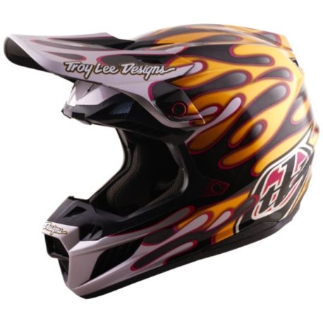 Casque cross TROY LEE DESIGNS SE5 CARBON OVERSPRAY Mips
