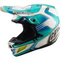 Casque cross TROY LEE DESIGNS SE5 COMPOSITE CREST REAL TEAL Mips