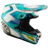 Casque cross TROY LEE DESIGNS SE5 COMPOSITE CREST REAL TEAL Mips 6