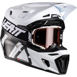 Casque Moto Cross LEATT Kit Moto 9.5 V26 Carbon/White