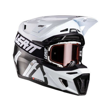 Casque Moto Cross LEATT Kit Moto 9.5 V26 Carbon/White