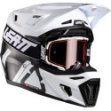 Casque Moto Cross LEATT Kit Moto 9.5 V26 Carbon/White