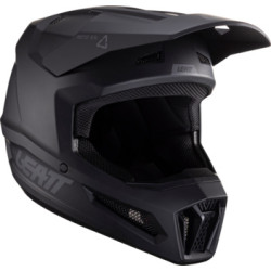 Casque Moto Cross LEATT Moto 2.5 V24 Stealth Noir-Gris
