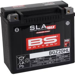 Batterie moto BS BATTERY SLA sans entretien activée usine BGZ20HL GYZ20HL