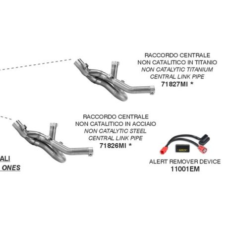 Raccord d'Echappement décatalysé ARROW DUCATI 890 MONSTER V2 2026