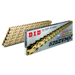 Chaine moto D.I.D DID525ZVM-X G&G attache rivet