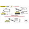 Ligne complète pot d'Echappement ARROW PRO-RACE CF MOTO 675 SR-R NK 675 2025-2026 5