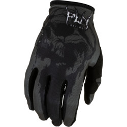 Gants FLY RACING Youth Lite Dark Series - gris/noir