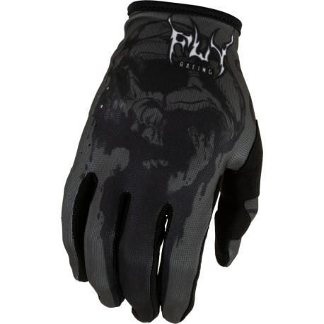 Gants FLY RACING Youth Lite Dark Series - gris/noir