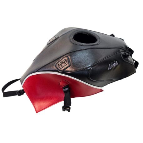 Tapis de reservoir BAGSTER KAWASAKI NINJA 1000 SX NOIR/DECO ROUGE FONCÉ/LISERET ARGENT 2020-2026