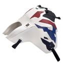 Tapis de reservoir BAGSTER HONDA CRF 1100 AFRICA TWIN SPORT 2020-2026 NOIR MAT GRAINÉ/BLANC/DÉCO ROUGE/GITANE/BLEU FONCÉ