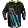 Maillot FLY RACING Kinetic Volt - noir/gris/Teal/jaune 0