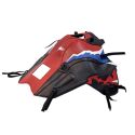 Tapis de reservoir BAGSTER HONDA CRF1100L AFRICA TWIN 2025-2026 ROUGE/NOIR/AZUR/DECO BLANC/AZUR